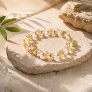 Citrine & Rock Quartz Bracelet